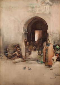 कॉक फाइट, 1900।