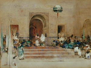 राजा कोफेटुआ और भिखारी नौकरानी (कागज पर पानी के रंग का)