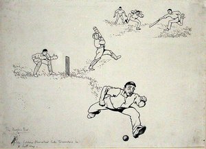 1902 में प्रकाशित होरेस ब्लेकली द्वारा 'मोरे टेल्स ऑफ द स्टंप्स' से चित्रण, 'हे कट, हे ड्रॉ, हे हुक्ड', 1902 में प्रकाशित (कागज पर कलम और स्याही) द्वारा आर्थर रैकहम
