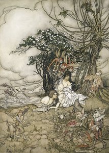 चांगलिंग, 1905 (wc और कलम और कागज पर स्याही) द्वारा आर्थर रैकहम