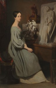 प्रिंसेस मैरी dOrléans in Her Studio, c। 1838। द्वारा ऐरी शेफ़र