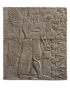 एक विंग जीनियस की राहत, आशुतसिरपाल का शासनकाल, c.883-859 ई.पू. द्वारा असीरियन