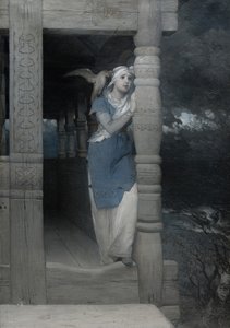 फ्रिथिओफ़्स सागा: द लेमेंट ऑफ़ इंग्बोर्ग, 1880s। द्वारा अगस्त माल्मस्ट्रोम