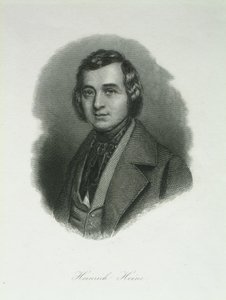 कवि हेनरिक हेन 1797-1856, 1842 का चित्रण