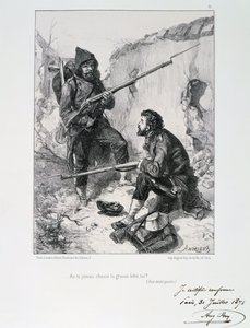 खाइयों में, पेरिस की घेराबंदी, फ्रेंको-प्रशिया युद्ध, 1870-1871 1871 द्वारा अगस्टे ब्राय