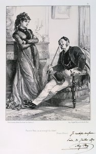 गरीब निन्नी, तुमने एक कुत्ता खा लिया है!, पेरिस की घेराबंदी, 1871। द्वारा अगस्टे ब्राय