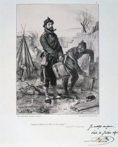 गार्डे नेशनले के सैनिक, पेरिस की घेराबंदी, 1870-1871 द्वारा अगस्टे ब्राय