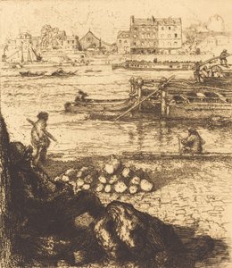 डॉकमैन, पियर एट ला गारे ले देबरदेउर, क्वाई डे ला गारे, 1894। द्वारा अगस्टे लेपेरे