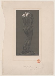 नग्न मूर्ति, पीछे से देखा गया, सीए। 1902.
