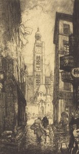 रुए डे ला मॉन्टेन-सैंटे-जेनेवीव, पेरिस, 1906। द्वारा अगस्टे लेपेरे
