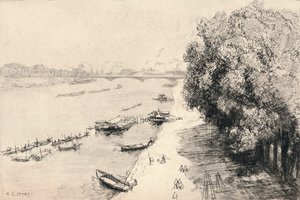 द पोंट एट द पोंट नेशनल, 1915 द्वारा अगस्टे लुई लेपेयर