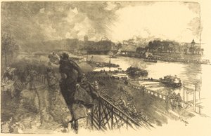 1888 में ऑस्टरलिट्ज़ ब्रिज के पास सीन।