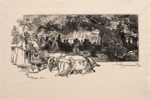 कैंटीन डे ला मेरे पिचर, 1888। द्वारा अगस्टे लुई लेपेयर