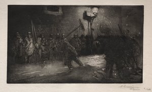 द कॉल ऑफ़ द नाईट स्वीपर, 1890। द्वारा अगस्टे लुई लेपेयर