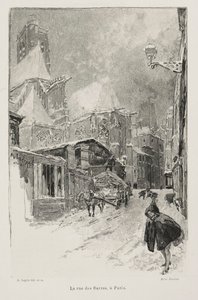 Rue des Barres, पेरिस। द्वारा अगस्टे लुई लेपेयर