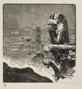 द स्ट्रीज ऑफ़ नोट्रे डेम, 1890। द्वारा अगस्टे लुई लेपेयर