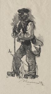 सांप लेने वाला, 1889। द्वारा अगस्टे लुई लेपेयर