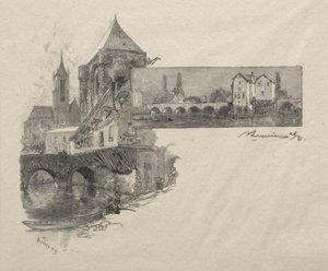 Moret - तन पर चक्की। द्वारा अगस्टे लुई लेपेयर