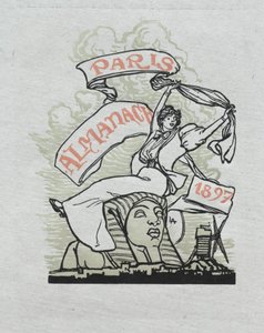 पेरिस पंचांग, 1897: बैक कवर, 1897। द्वारा अगस्टे लुई लेपेयर