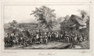 1831 के लिए एल्बम: सैन्य काफिले, 1831। द्वारा अगस्टे रैफेट
