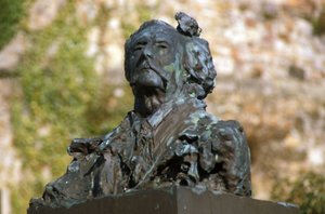जूल्स बार्बे डी'ऑरेविली द्वारा कांस्य बस्ट (1808-1889) 1909 द्वारा अगस्टे रोडिन