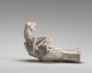 फीमेल फिगर के साथ रोडिन का हाथ, 1917। द्वारा अगस्टे रोडिन