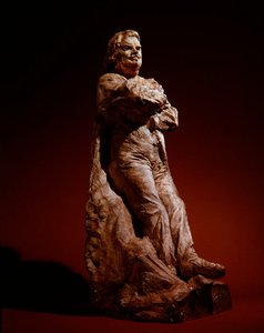 फ्रॉक कोट में Balzac का अध्ययन, 1892-95 (प्लास्टर) द्वारा अगस्टे रोडिन