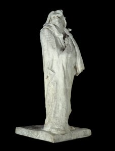 फ्रांसीसी लेखक होनोर डी बाल्ज़ाक (1799-1850)। अगस्टे रोडिन (1840-1917) 1898 पेरिस, मुसी डी'ऑर्से द्वारा प्लास्टर की मूर्ति द्वारा अगस्टे रोडिन