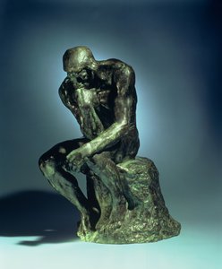 द थिंकर, c.1881 द्वारा अगस्टे रोडिन
