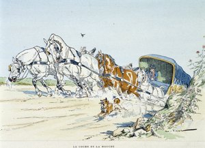 नाव और मक्खी - ला फोंटेन की दंतकथाओं में, बीमार। अगस्टे विमर द्वारा (1851-1916), टूर्स, ए, मैम एंड फिल्स में द्वारा अगस्टे विमर