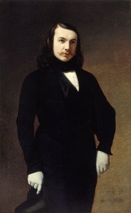 कवि थियोफाइल गौटियर का चित्र 1811-1872, 1839। द्वारा अगस्टे डे चैटिलॉन