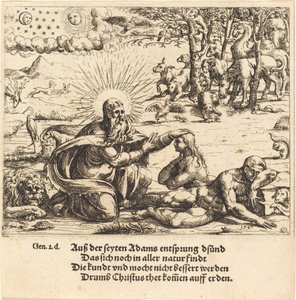 ईव का निर्माण, 1547। द्वारा ऑगस्टिन हिर्शचोगेल