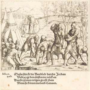 बारह पत्थर, और जॉर्डन के पानी विभाजित हैं, 1548।