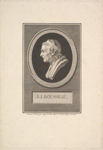 जेजे रूसो का पोर्ट्रेट, 1801। द्वारा ऑगस्टिन डी सेंट औबिन
