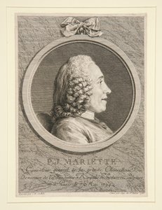 पी.जे. मैरिएट का चित्र द्वारा Augustin de Saint-Aubin