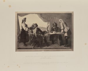 कैथरीन के साथ पीटर द ग्रेट का पहला साक्षात्कार पीटर द ग्रेट ने कैथरीन को ..., 1858 के लिए देखा। द्वारा ऑगस्टस लियोपोल्ड एग