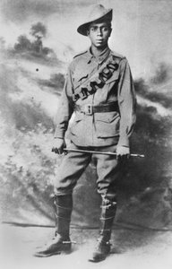 एक आदिवासी नौकर का चित्रण, 234 निजी (Pte) वाल्टर क्रिस्टोफर (क्रिस) जॉर्ज सॉन्डर्स, c.1916