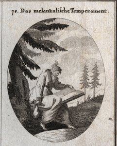 उदासीन रंग का रूपक। उसके पास एक किताब और एक पर्स है और उसका मुंह आंखों पर पट्टी बांधकर बंद है। एक पक्षी उसके सिर पर बैठता है। ड्राफ्ट्समैन के लिए सचित्र जुनून और रूपक के दायरे से "" आइकनोलॉजी या विचारों में उत्कीर्णन, माह द्वारा ऑस्ट्रियाई स्कूल