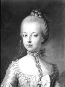 हैब्सबर्ग-लोरेन के मैरी एंटोनेट (1755-93) के चित्र, c.1771 (कागज पर पेस्टल)