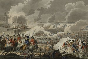 वाटरलू की लड़ाई, 18 जून 1815, Artaria और Co, c.1820 (रंगीन नक़्क़ाशी) द्वारा प्रकाशित द्वारा ऑस्ट्रियाई स्कूल