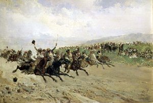 अंदलुसिया: 19 वीं सदी के अंत में एक मेले में घुड़दौड़ द्वारा बालडोमेरो कैलोप्रे वाई जिमनेज़
