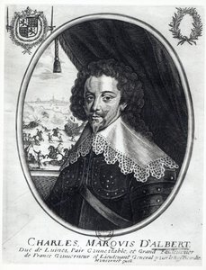 चार्ल्स डी लुएनस (1578-1621) अल्बर्ट मारकिस (उत्कीर्णन) (bw फोटो)