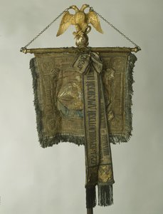स्टैंडर्ड ऑफ़ द लाइफ-गार्ड्स हॉर्स रेजिमेंट, 1832 द्वारा बैनर और मानकों के झंडे