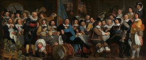 Müster की शांति का जश्न मनाने के लिए Schützenmahl। 1648 द्वारा बार्थोलोमस वैन डेर हेलस्ट