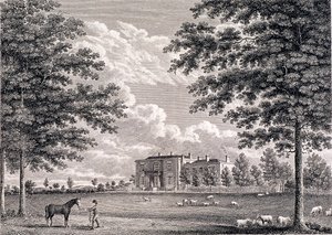 ब्रोकवेल हॉल, हर्न हिल, लैम्बेथ, लंदन, 1820 द्वारा बार्थोलोमेव होवलेट