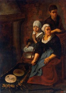 बेकिंग ऑफ फ्लैट केक', 1645-1648। द्वारा बार्टोलोमे एस्टेबन मुरिलो