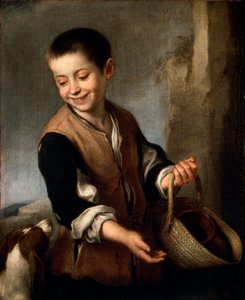 बॉय विथ ए डॉग, c1650-c1660 द्वारा बार्टोलोमे एस्टेबन मुरिलो