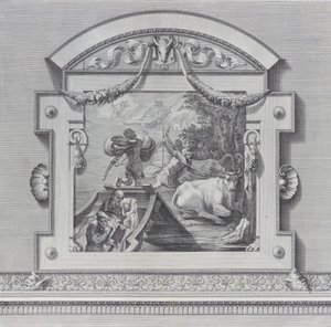 प्लेट 24: यूलिसिस के साथी अपोलो के लिए पवित्र बैलों की चोरी करते हुए, 1756। निर्माता: बार्टोलोमियो क्रिवेलारी, गेब्रियल सॉडरलिंग। द्वारा बार्टोलोमो क्रिवेल्लारी, गेब्रियल सोडरलिंग