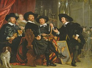 एम्स्टर्डम में सेंट सेबेस्टियन के बाउंसर्स की कंपनी के अधिकारी, 1653