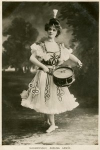 Adelina Genee, डेनिश मूल के ब्रिटिश बैले डांसर, c1906।